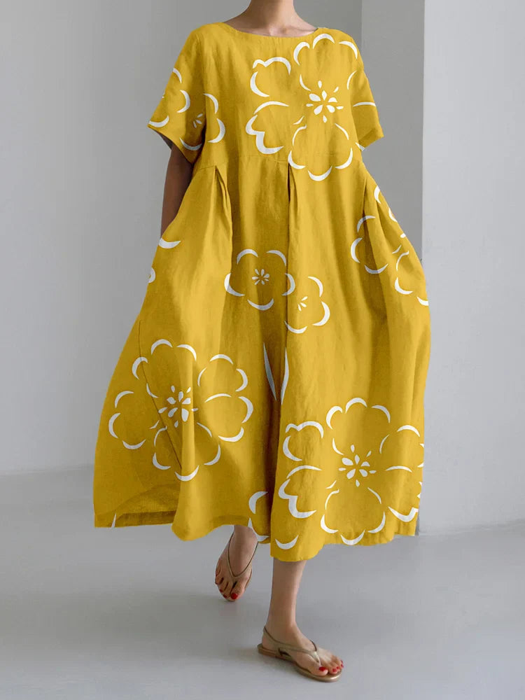 NORA - CASUAL LENT PRINT DRESS