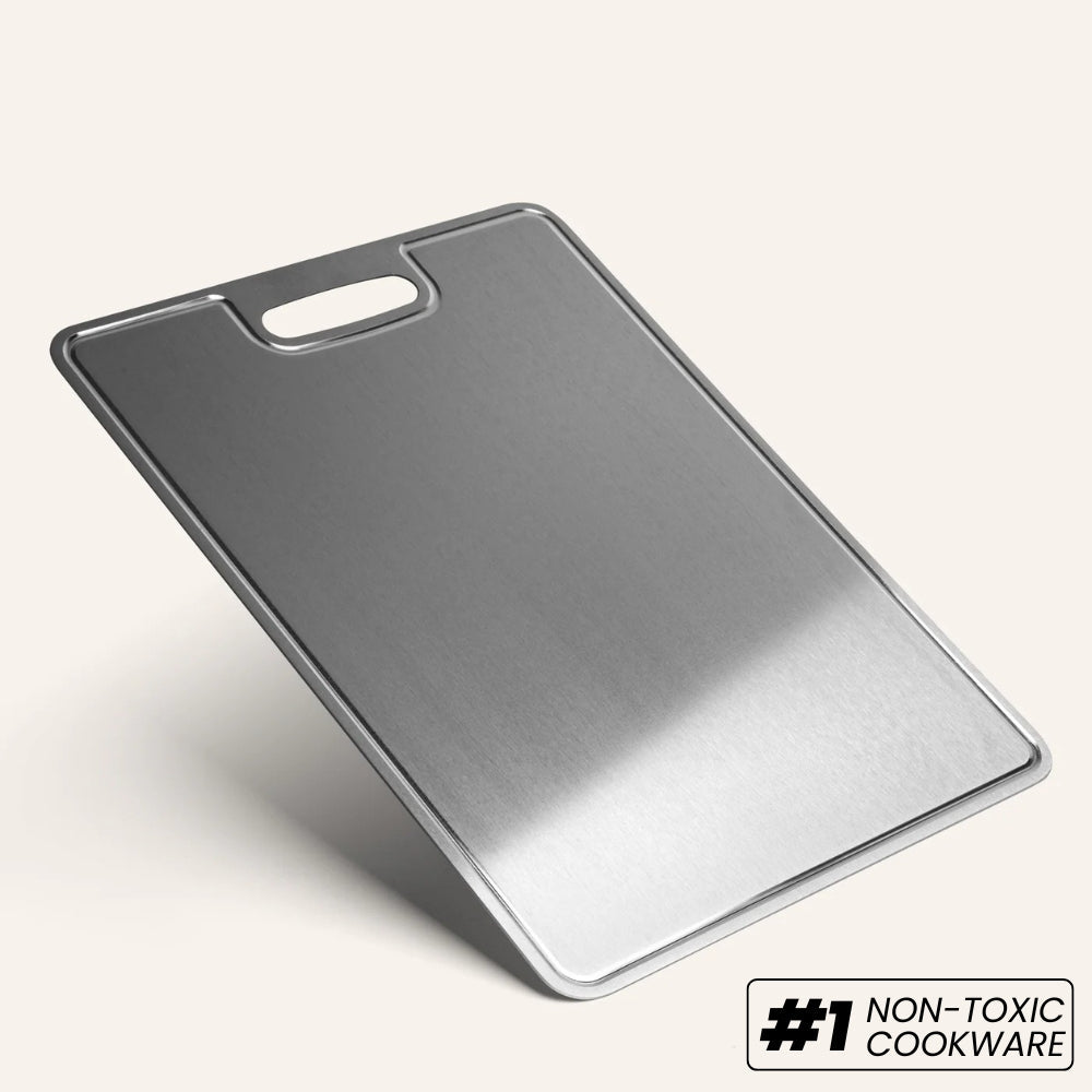 Titanium Cook & Prep Bundle | Frying Pan with Cutting Board Set