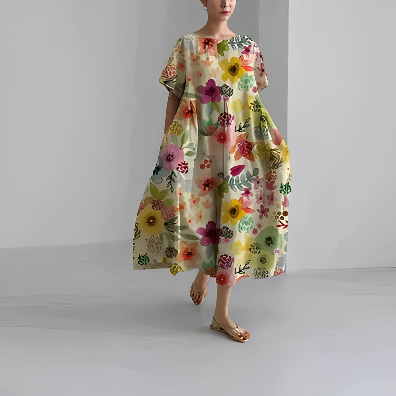 Skye - Boho Floral Dress